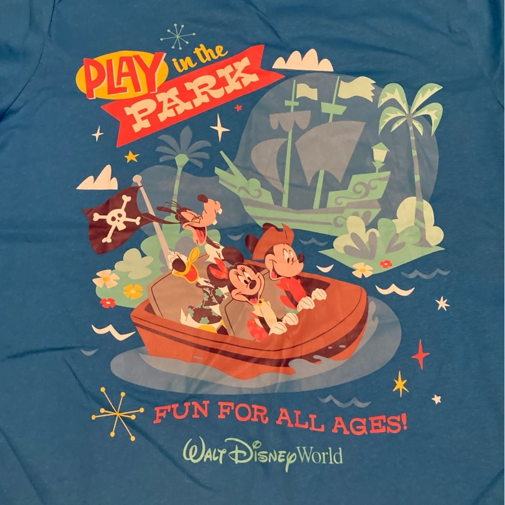 Disneys Play in the Park blue tee shirt - Picture 3 of 6
